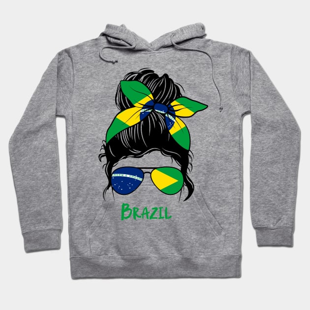 Brazilian Girl Brasileira Girlfriend Brasilera Hoodie by JayD World